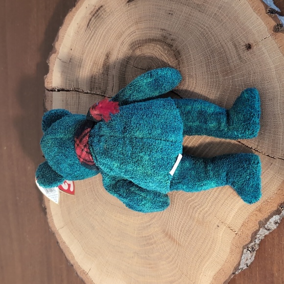 TY Beanie Babies 1999 WALLACE TEDDY Bear retired vintage TOY BD 1-25-99 - Picture 6 of 8